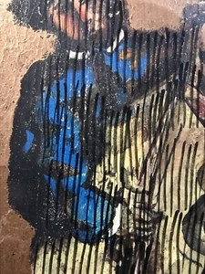 Bass Player. An Original Painting By Ro West. W/COA - Picture 1 of 3