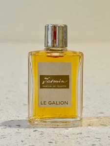 Vintage Jasmin Le Galion Mini Parfum de Toilette Perfume 1/3 oz Mini Bottle FULL - Picture 1 of 3