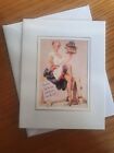 Model Pin Up Girl Greetings Card Vintage 40s/50s Style Collectables