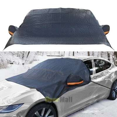 Car Windshield Cover Winter Snow Ice Rain Frost Guard Sun Shade Protection 1Pcs - Image 1 of 4
