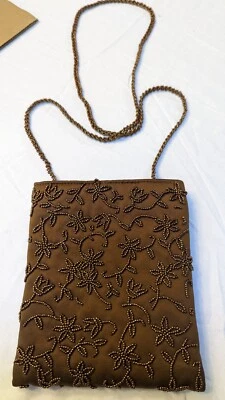 FRANCHI Small Cross Body Bag W/  bead Handbag Strap Hides - Image 1 of 4