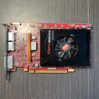 Dell AMD FirePro W5000 2GB GDDR5 Dual-DisplayPort DVI PCIe 3.0 Graphics Card - Image 1 of 4
