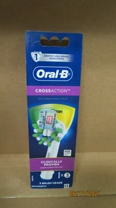 ORAL-B 91287145 CROSSACTION MAX CLEAN REPLACEMENT BRUSH HEADS 3-PACK NEW - Picture 1 of 4