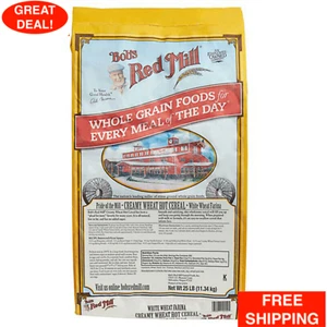 25 lb. Creamy White Wheat Farina Cereal Commercial Kitchen Pantry Bulk Supply - Picture 1 of 12
