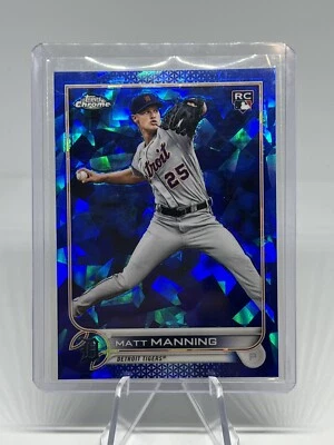 2022 Topps Chrome Sapphire #31 Matt Manning RC - Image 1 of 2