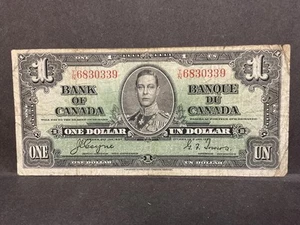 Canada 1937 $1 Dollar Bill - Picture 1 of 6
