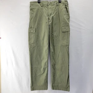 Duluth Flex Cargo Pants Men's 32x30 Relaxed Fit Olive Green Ballroom Khakis - Picture 1 of 8