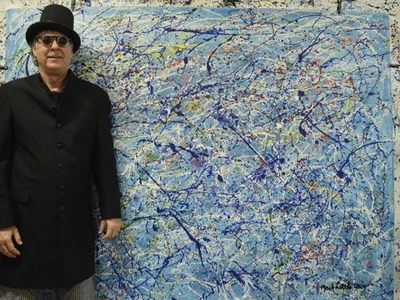 Jackson Pollock Styl Giant Profesional Painting 84”X62” (7 Foot) Abstract Modern - Image 1 of 4