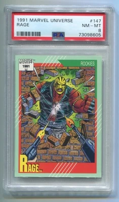 1991 Impel Marvel Universe Series II Rookies -  RAGE - Graded PSA 8 NM-MT - Image 1 of 2