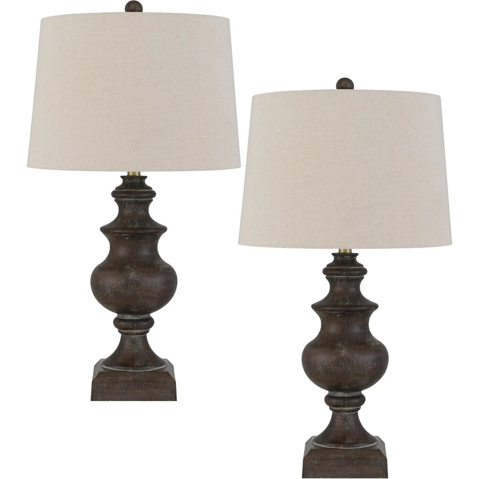 Lámpara de mesa Hertford CAL Iluminación y accesorios BO-3149TB-2 roble rústico Foto 1 de 1