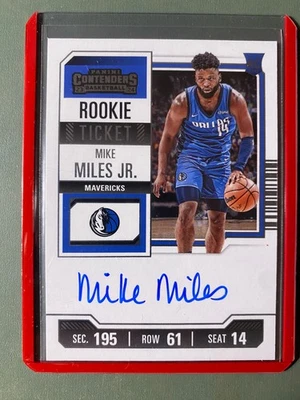 2023-24 Panini Contenders Mike Miles Jr. RC Rookie Ticket Auto 114 - Image 1 of 2