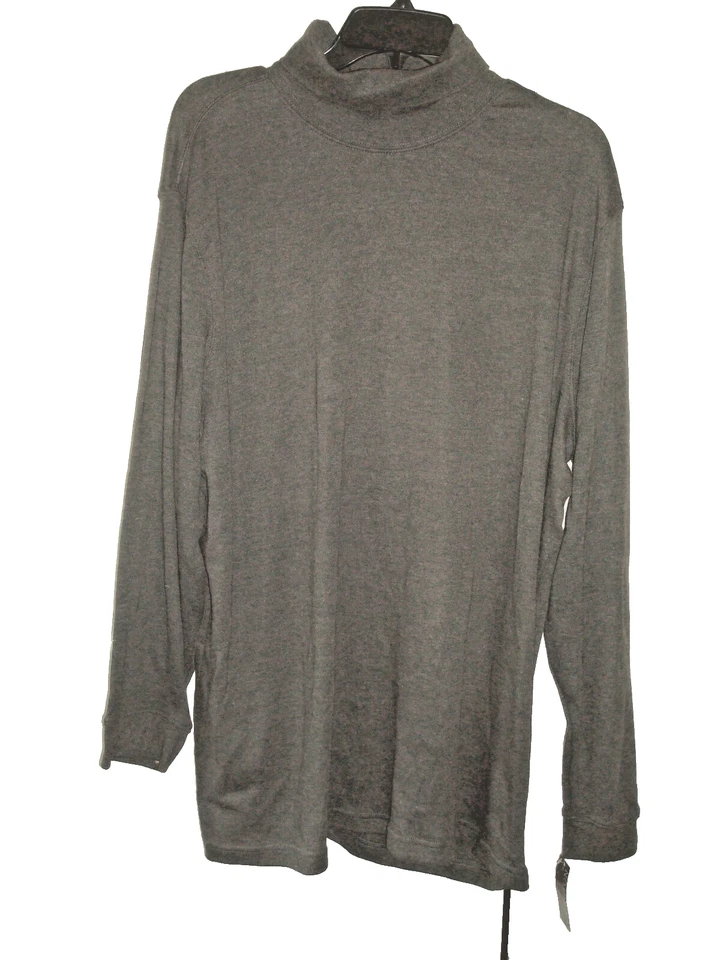 Mens Turtleneck Shirt Size XL Gray  NEW - Image 1 of 1
