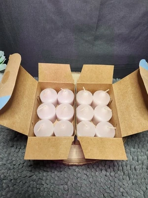 Retired PartyLite 12 Votive Relaxing Lavender Lt. Purple Candles~2 Boxes Of 6ea - Image 1 of 4