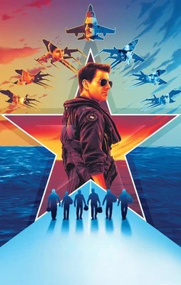 NEW TOP GUN MAVERICK 2022 MOVIE POSTER PREMIUM WALL ART PRINT SIZE A5-A1 - Image 1 of 4