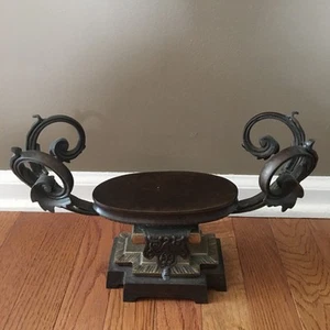 Vintage/ Antique Neoclassical Bronze Centerpiece Pedestal Stand Holder 12.5”L - Picture 1 of 12