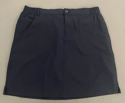 Saia/Skort Tilley Feminino Tamanho Grande Azul Ajuste Clássico Cintura Elástica Atlética - Imagem 1 de 4