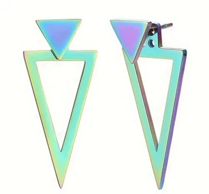 Rainbow Metal Spike Ear Jacken - Bild 1 von 2