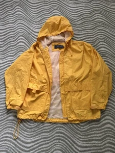 Vintage 90s London Fog Yellow Rain Coat Men’s Large Jacket Retro Style - Picture 1 of 13