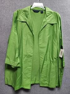 Preston & York 18W limettengrün Seidenmischung vorne offen Jacke Plus Größe 18W Blazer - Bild 1 von 6