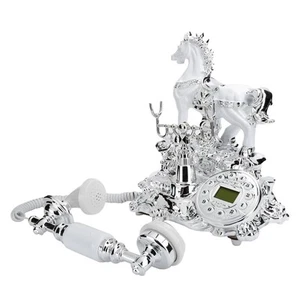 MS8301D European Retro Landline Classical Wired Oldfashioned Telephone With B CB - Afbeelding 1 van 18