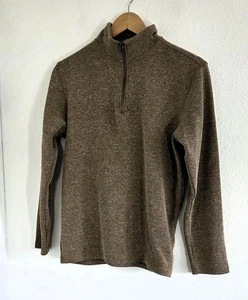 Gap Herren Hermelin braun halber Reißverschluss Stehkragen Langarm Pullover Größe Small - Bild 1 von 7