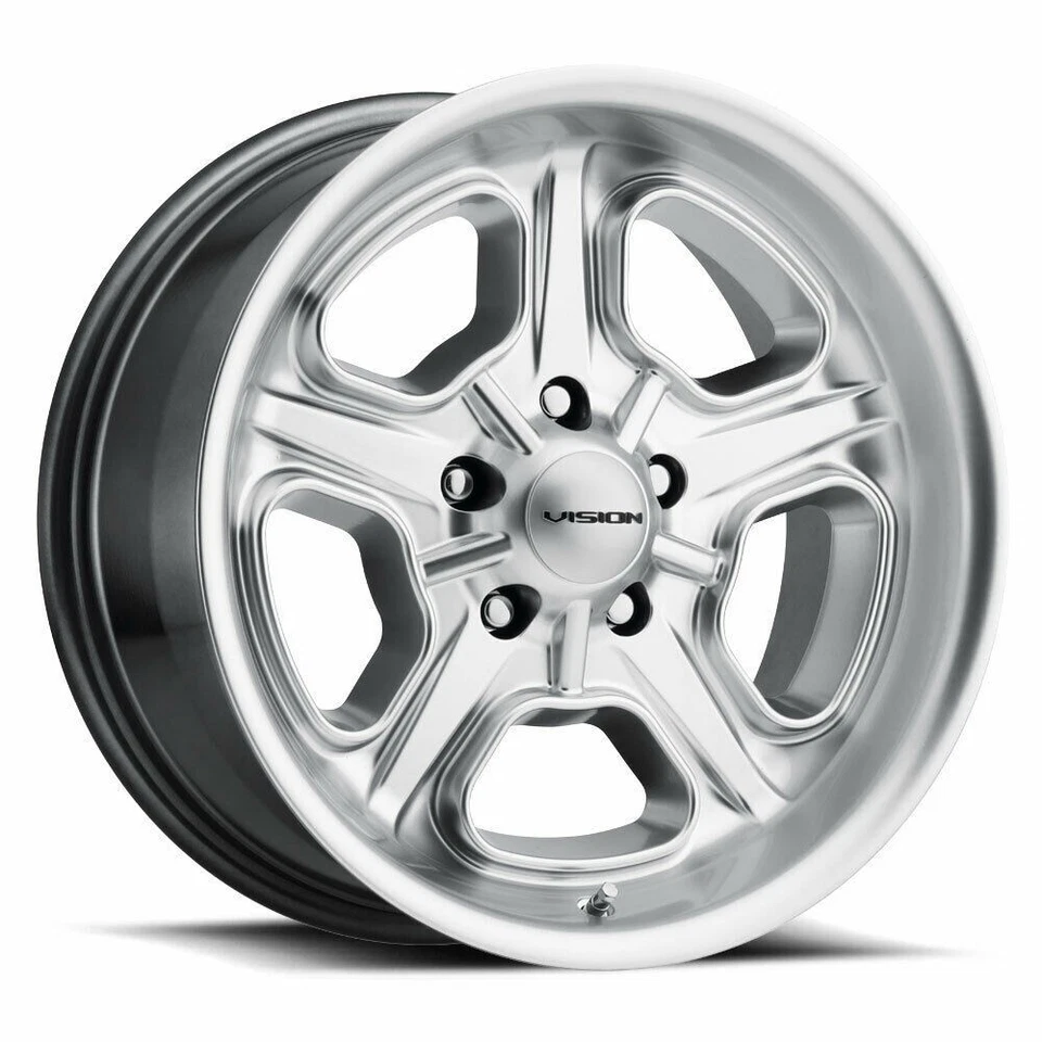 Llanta 20" Vision American Muscle 147 Daytona Hyper Silver 20x8,5 5x4,5 32 mm Foto 1 de 4