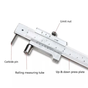 Calibrador Vernier calibre de marcado paralelo de acero inoxidable de 200 mm con escribador de carburo @ - Imagen 1 de 8