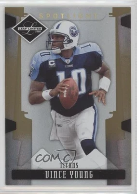 2008 Leaf Limited Spotlight Gold /49 Vince Young #95 - Image 1 of 2