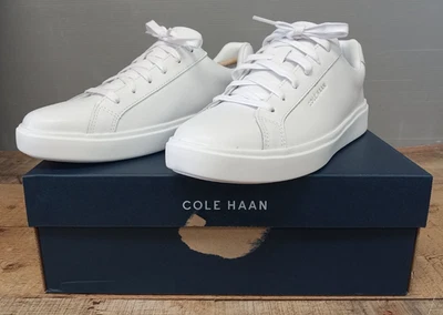 Zapatilla deportiva diaria Cole Haan Grand Crosscourt para mujer blanca cuero Argento talla 8,5 B Foto 1 de 4