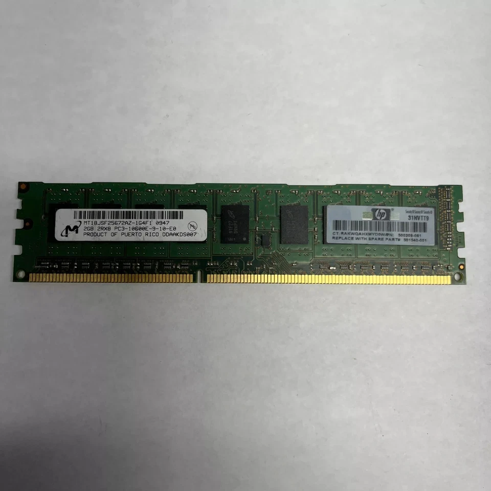 Samsung 2GB PC3-10600 DDR3-1333MHz ECC Dual Rank Memory Module - Image 1 of 1