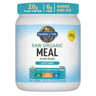 Garden of Life Raw Organic Meal Replacement Shake 20g Protein 16oz Vegan Protein - Image 1 of 4