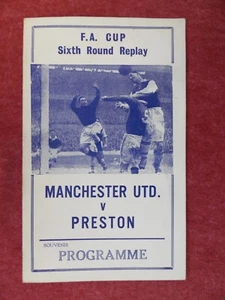 MANCHESTER U v PRESTON NE | 1961/1962 | FA CUP R6 REPLAY | 16 MAR 1962 | PIRATE - Picture 1 of 3