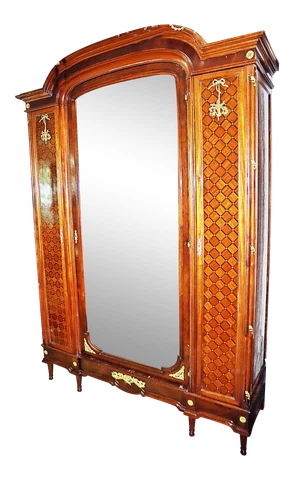 Antique French Louis XVI style Armoire & Nightstand 2 pc Cover