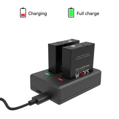 SJCAM 900mAh Akku USB-Doppelladegerät SJ4K SJ4000 SJ4000 WiFi SJ4000 Dual Screen - Bild 1 von 4