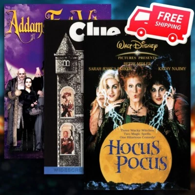 Spooky Family DVD Lot: Hocus Pocus, Clue (Widescreen), Addams Family Values - Image 1 of 4