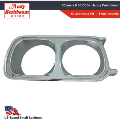 Plymouth Satellite 1969 lado derecho cromo bisel bisel cubierta embellecedor 2898146 Nuevo de Lote Antiguo Foto 1 de 4