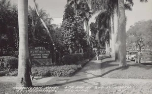 Hotel Huntington St. Petersburg Florida Echt Foto Postkarte Vintage - Bild 1 von 1