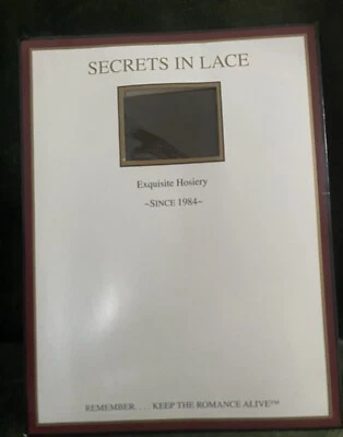 Secrets In Lace #9730 Dana transparente Fersen- und Zehenstrümpfe, schwarz Small - Bild 1 von 3