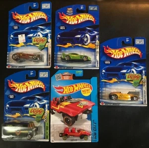 Hot Wheels lot of 5 RANDOM Sypder 24/seven Deuce Roadster Grave Rave Loopster - Picture 1 of 11