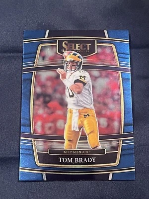 Tom Brady 2022 Panini Select Draft Picks Football #32 Card Michigan Patriots - Image 1 of 2