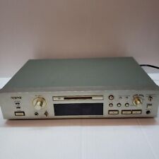 TEAC MD-5 Mini Disc Digital Audio Deck Silver W/Remote Tested Japan F/S Used