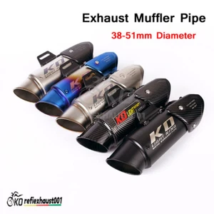 51mm Motorcycle Exhaust Pipe Muffler Vent Tube Silencer For Dirt Bikes DB Killer - Picture 1 of 6