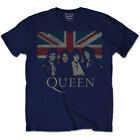 Queen Union Jack Freddie Mercury Rock Official Tee T-Shirt Mens Unisex