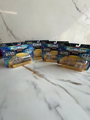VINTGE COMPLETE SET I - IV MICRO MACHINES STAR WARS X-RAY MILLENNIUM FALCON - Image 1 of 4