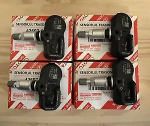 NEW 4 pack of 42607-06030 TPMS Tire Pressure Sensor PMV-C015 Lexus Toyota OEM - Picture 1 of 3