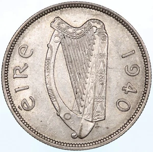 1940 Irish Halfcrown ~ hochwertig - Bild 1 von 2