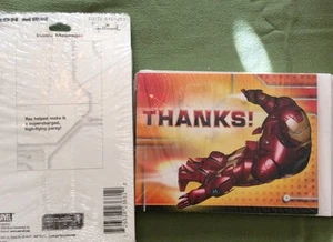 Iron Man Party Supplies- Thank You notes and Envelopes 8ct. - Picture 1 of 1