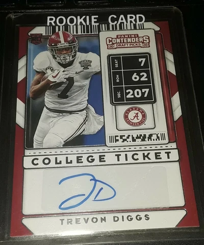 2020 PANINI CONTENDERS COLLEGE TICKET AUTO #167 TREVON DIGGS RC Cover