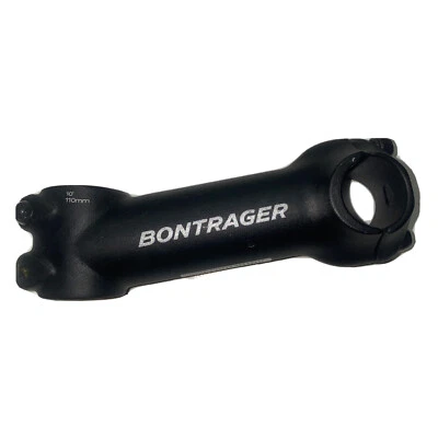 Bontrager bicycle bike stem 110mm +/-10 degree 25.4 mm 1 1/8th black Alloy - Image 1 of 4