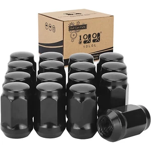 10L0L Golf Cart Wheel Lug Nuts for EZGO Club Car 16Pcs Black Standard Threads  - Picture 1 of 6